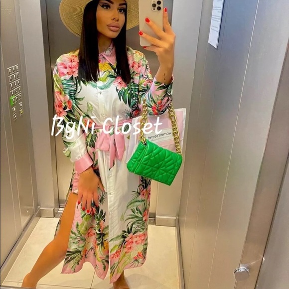 Dresses | Zara Multicolored Tropical 